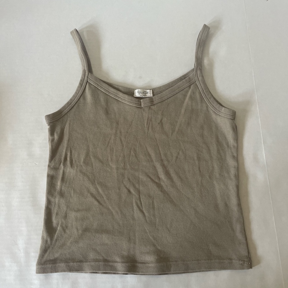 John Galt light brown tank top